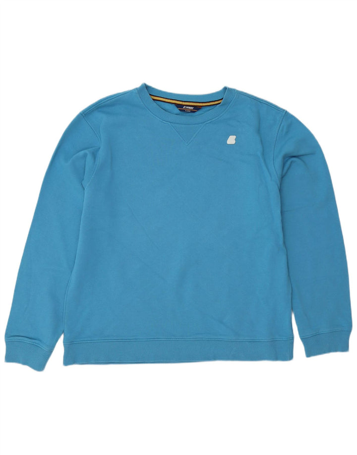 K-Way Herren Sweatshirt Pullover XL Blau Baumwolle