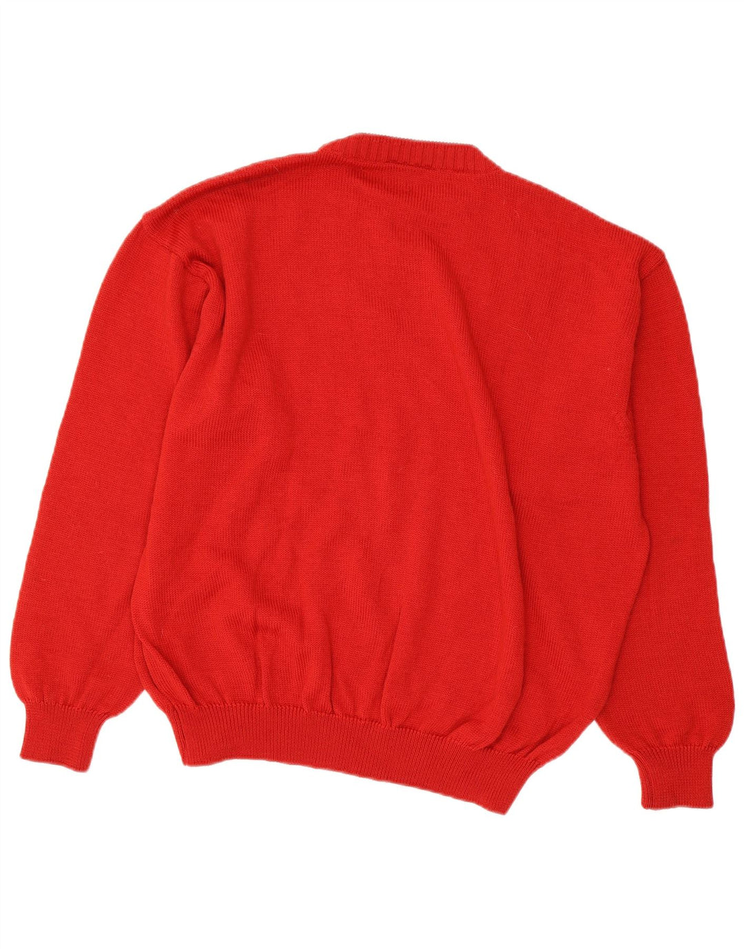 Bizzarro Herren-Pullover mit Rundhalsausschnitt, Größe 52, XL, Rot Argyle/Diamant