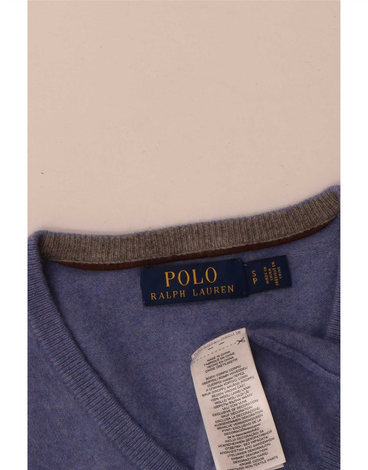Polo Ralph Lauren Herren-Pullover, kleine blaue Wolle