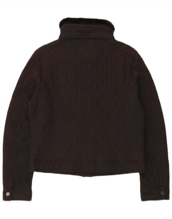 Tommy Hilfiger Damen Steppjacke UK 14 Medium Schwarz Polyester