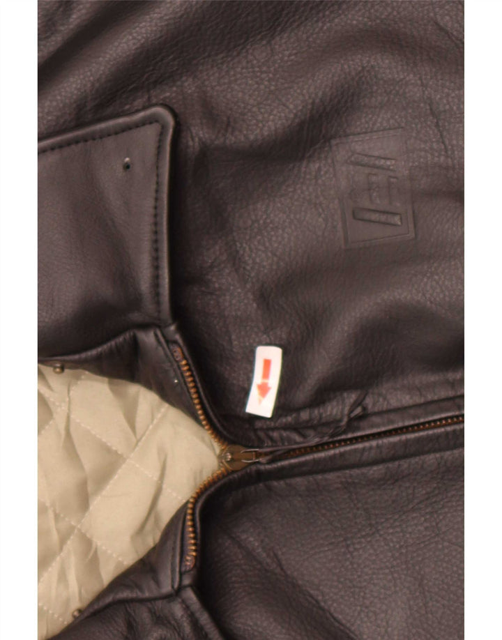 Esercito Herren Lederfliegerjacke IT 48 Medium Schwarz