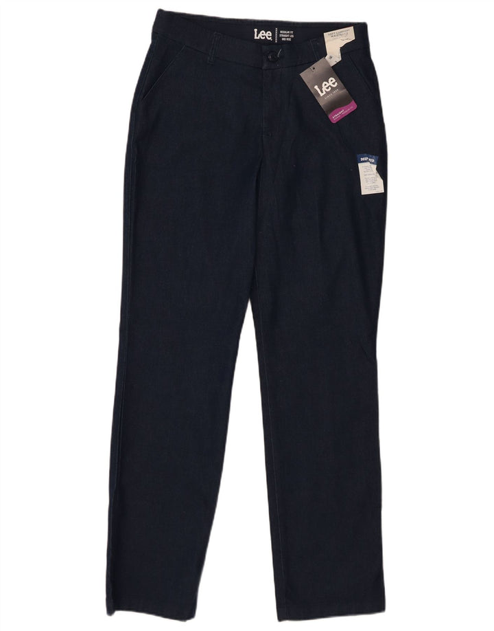 LEE Damen-Chinohose mit mittelhohem Bund, US 6, M, W28, L30, Marineblau