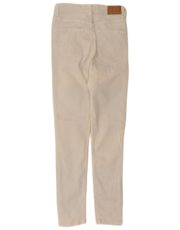 Zara Damen Skinny Jeans EU 38 Small W28 L27 Weiße Baumwolle