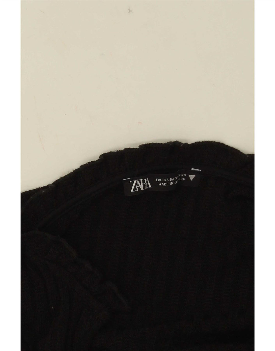 Zara Damen Pulloverkleid UK 10 Small Schwarz