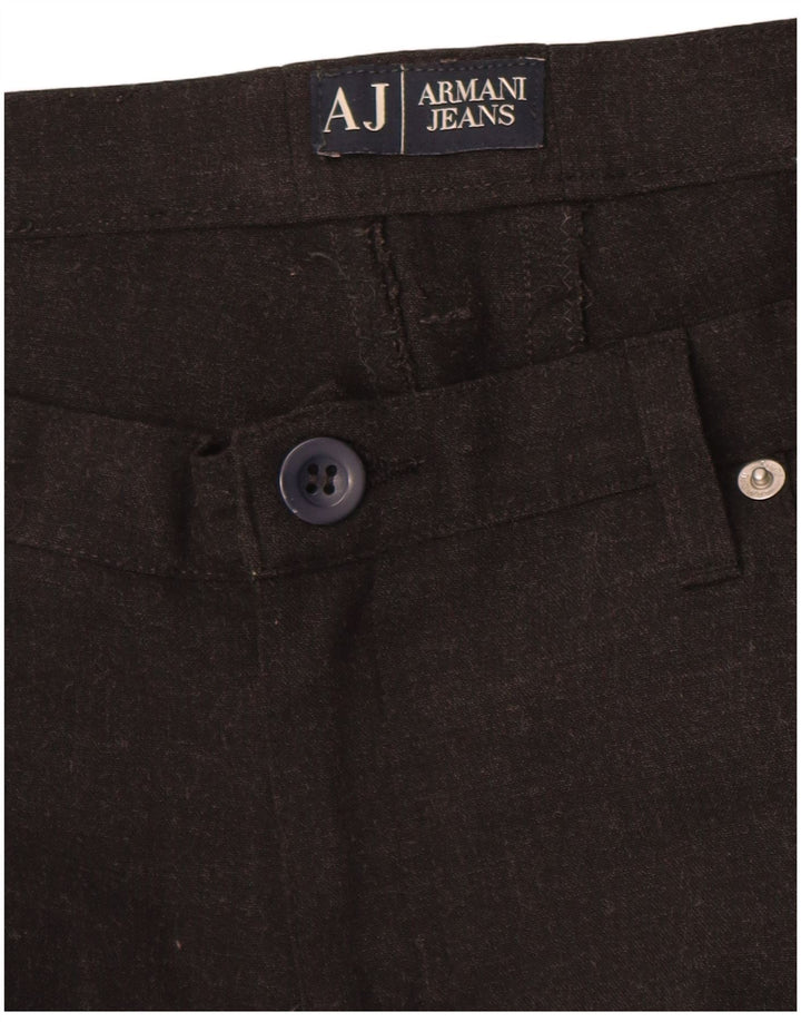 Armani Damen Gerade Freizeithose W36 L27 Braun