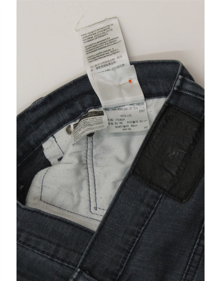 LEVI'S Herren Slim Jeans W32 L27 Graue Baumwolle