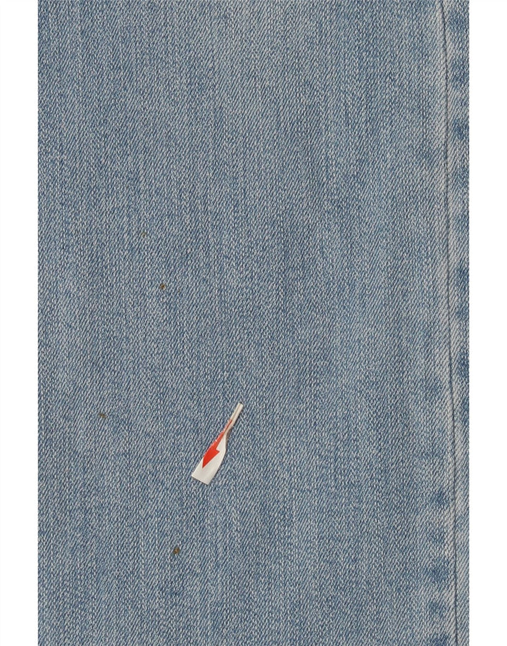 Trussardi Damen Straight Jeans W29 L31 Blaue Baumwolle