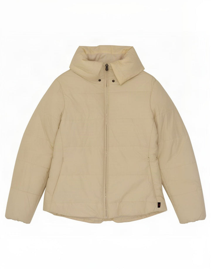 Kappa Damen Wattierte Jacke UK 16 Large Weiß Nylon