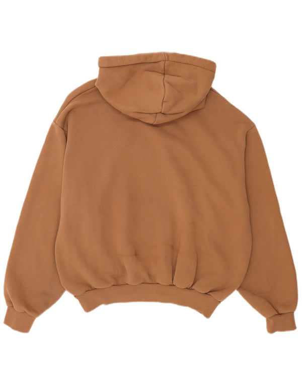 Karl Kani Womens Graphic Oversized Hoodie Pullover UK 14 Mittelbraune Baumwolle