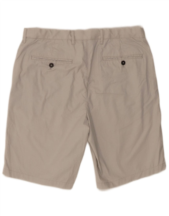 Marks & Spencer Herren-Chinoshorts W34, Größe L, Beige, Baumwolle