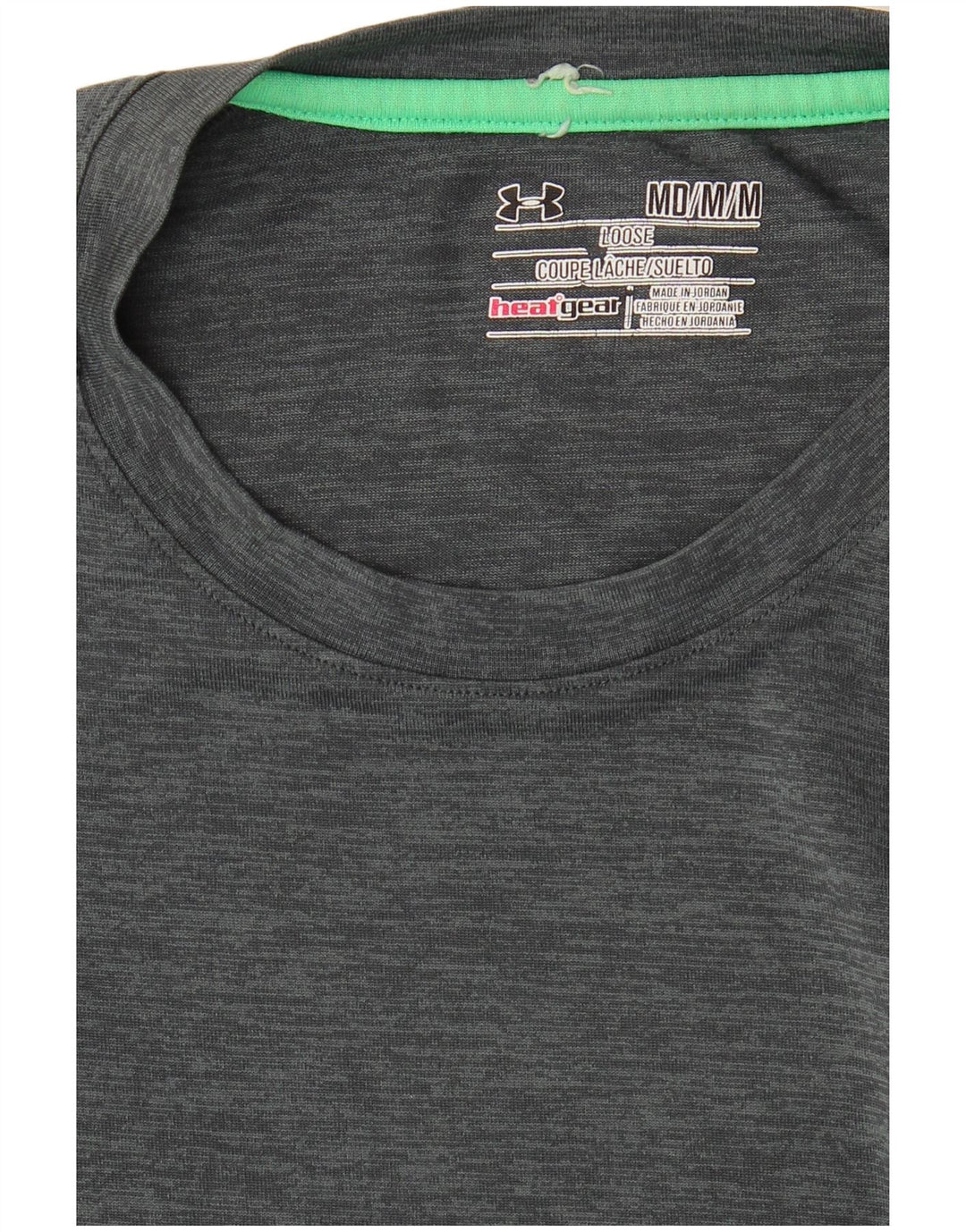 UNDER ARMOUR Herren Heat Gear T-Shirt Top Mittelgrau meliert