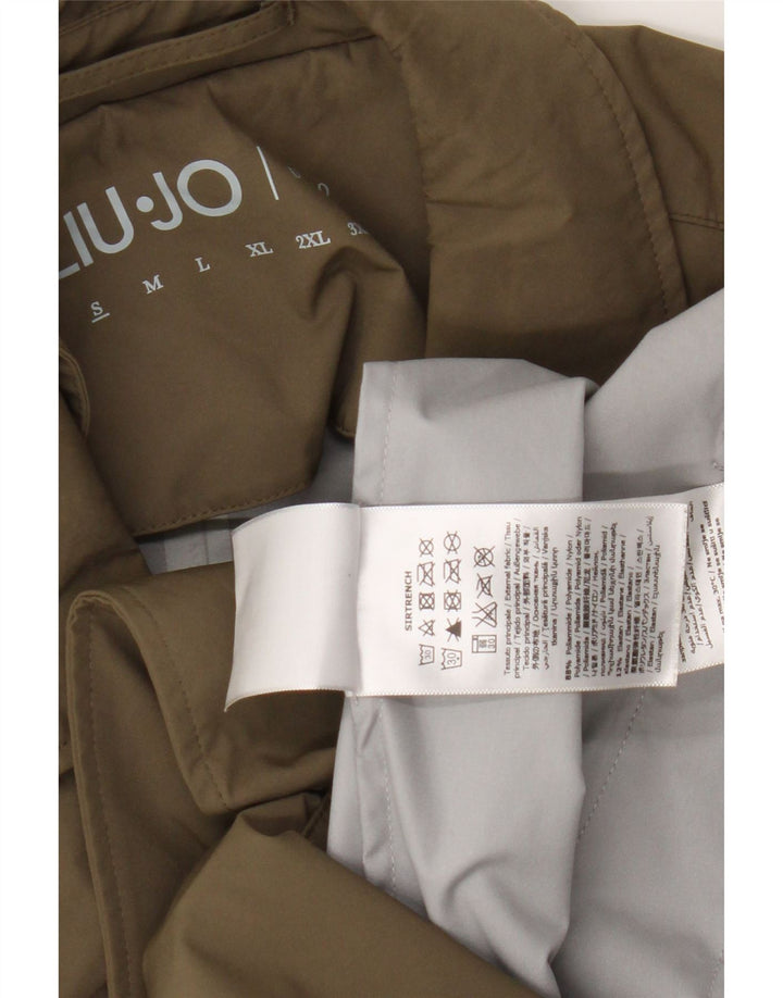 Liu Jo Herren Trenchcoat UK 36 Small Khaki Polyamid