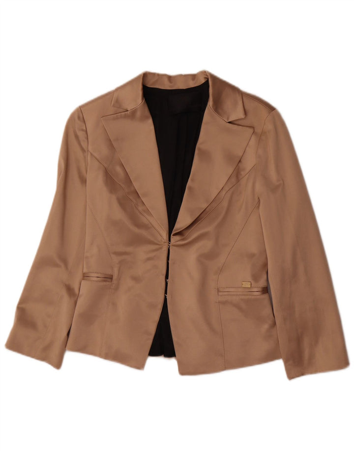 Elisabetta Franchi Damen 2-teiliges Set IT 44 Mittelbeige Polyester