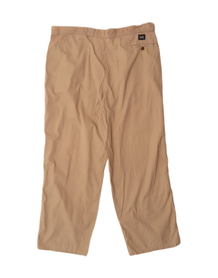 LEE Mens Pegged Chino Trousers W40 L27 Beige Cotton Vintage Lee and Second-Hand Lee from Messina Hembry 