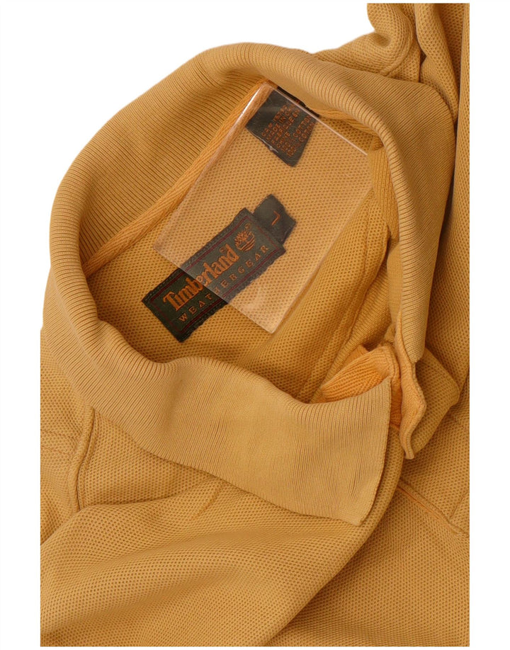 Timberland Herren-Poloshirt, große gelbe Baumwolle