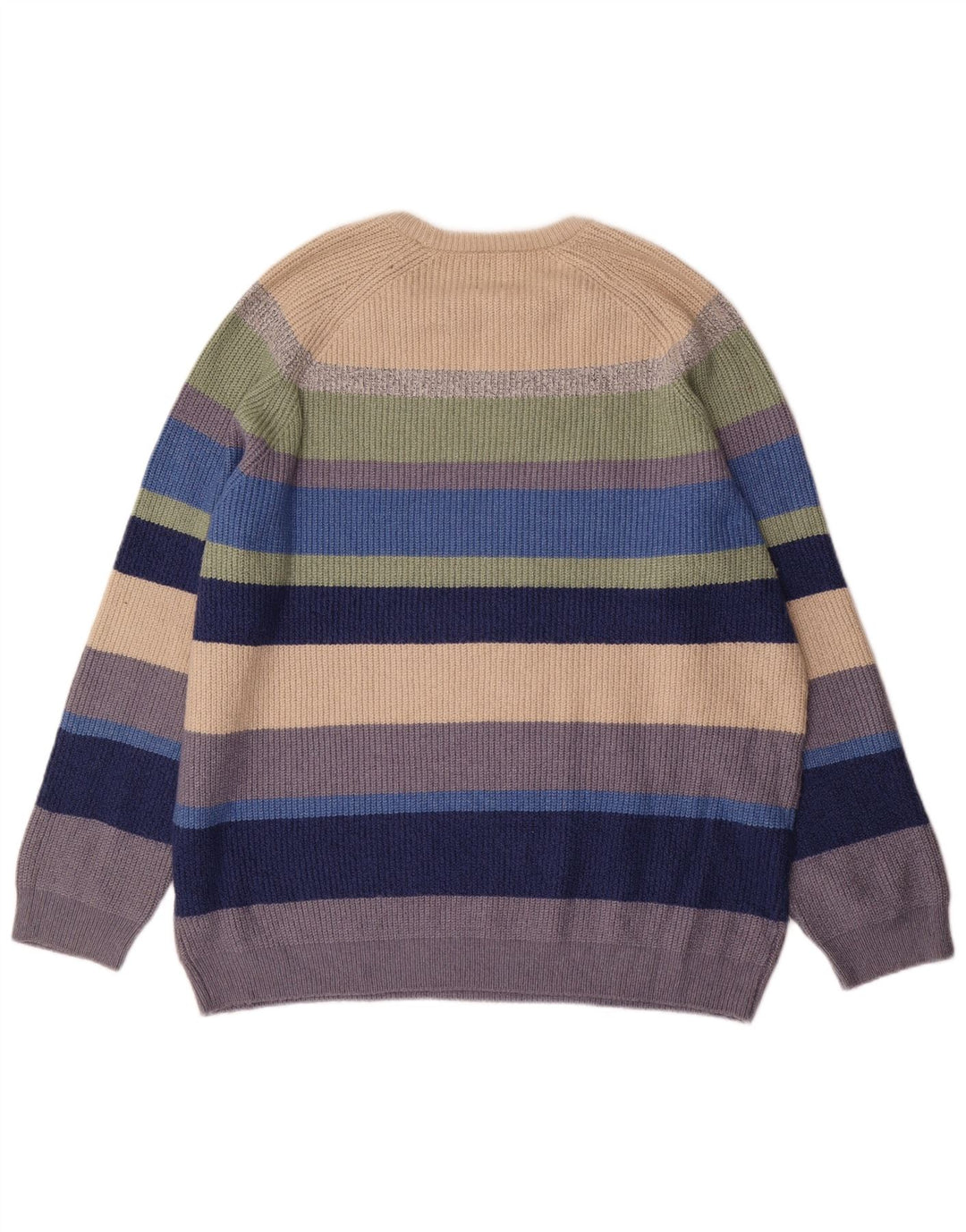 Marks & Spencer Herren-Pullover mit U-Boot-Ausschnitt, 2XL, mehrfarbig gestreift