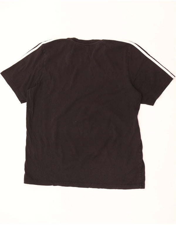 Adidas Herren T-Shirt Top XL Schwarz Baumwolle