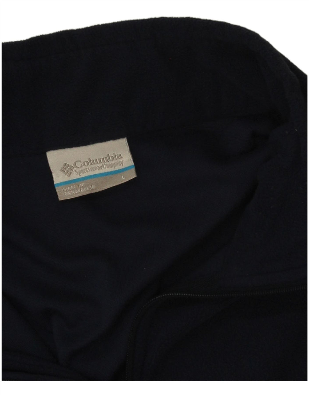 Columbia Herren-Fleecepullover mit Reißverschluss, Größe L, Marineblau