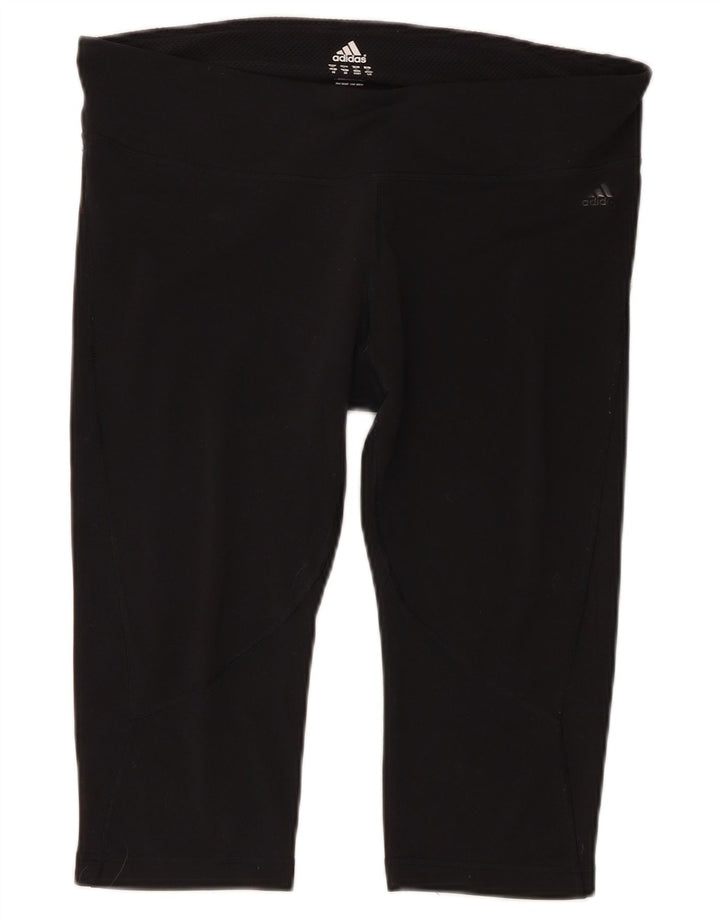 Adidas Damen Capri Leggings UK 18 XL Schwarz