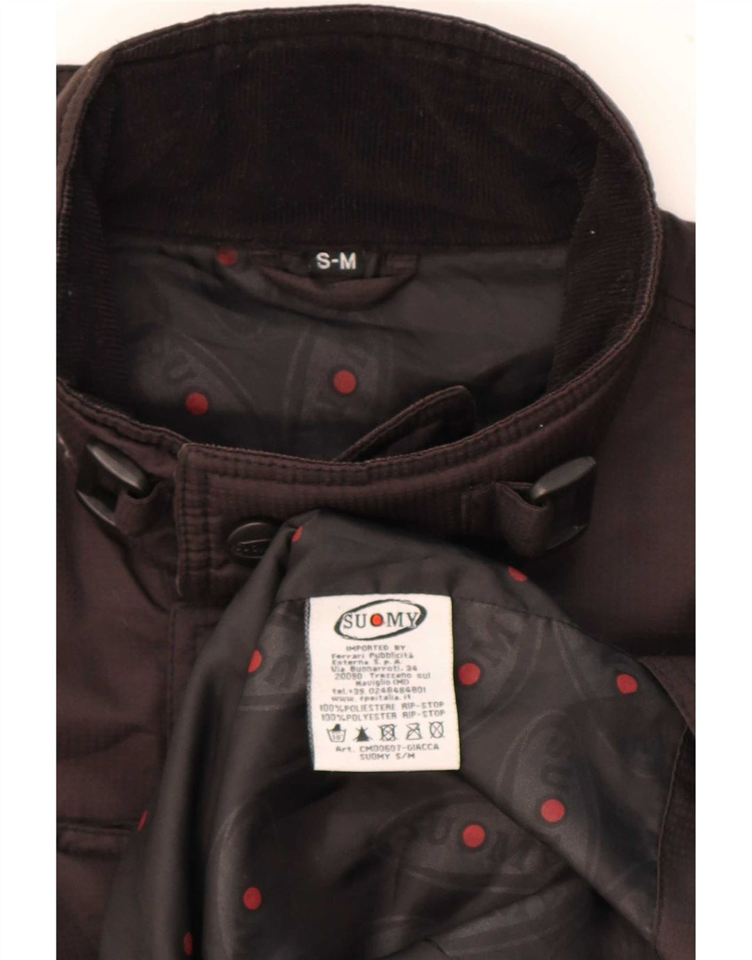 Suomy Herren Racer Jacke UK 36 Small Braun Polyester