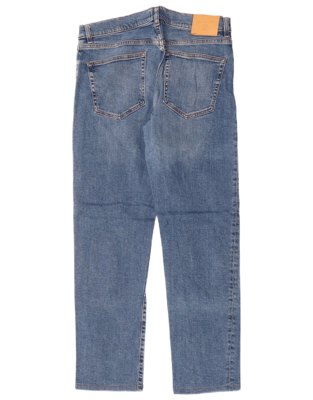 GANT Damen Straight Jeans W32 L29 Blaue Baumwolle