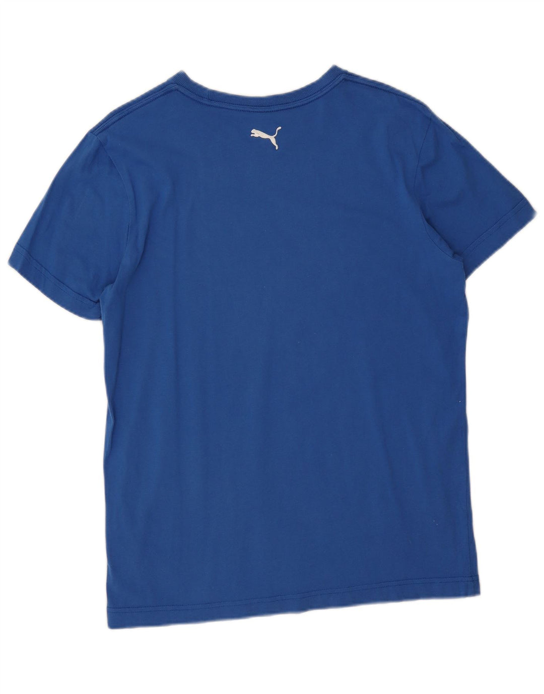 Puma Herren-T-Shirt mit Grafik, groß, aus blauer Baumwolle