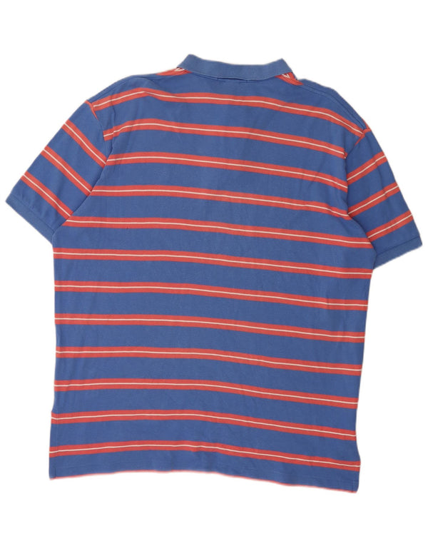Polo Ralph Lauren Herren-Poloshirt XL, blau gestreift, Baumwolle