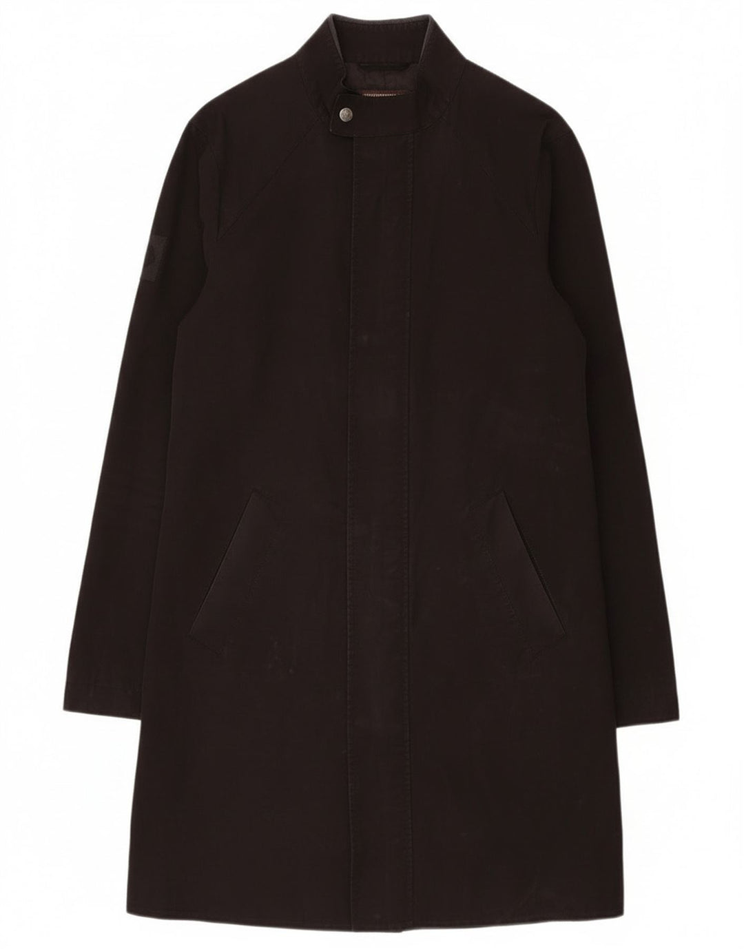 Pretty Green Herrenmantel UK 36 Small Schwarz Polyester