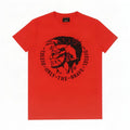 Diesel Herren T-Shirt mit Grafik, Größe S, Rot