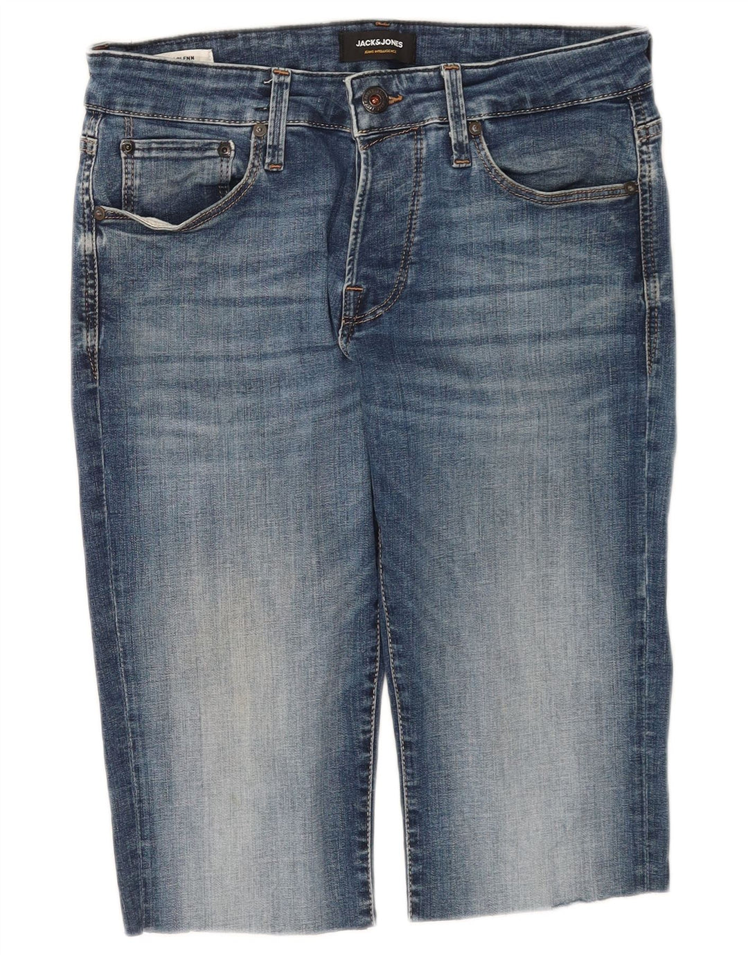 Jack & Jones Herren Jeansshorts W31 mittelblaue Baumwolle