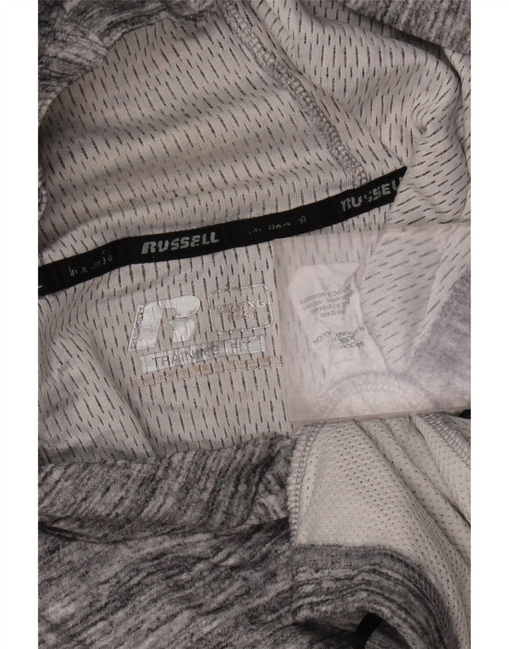 Russell Athletic Herren Kapuzenpullover 3XL Grau meliertes Polyester