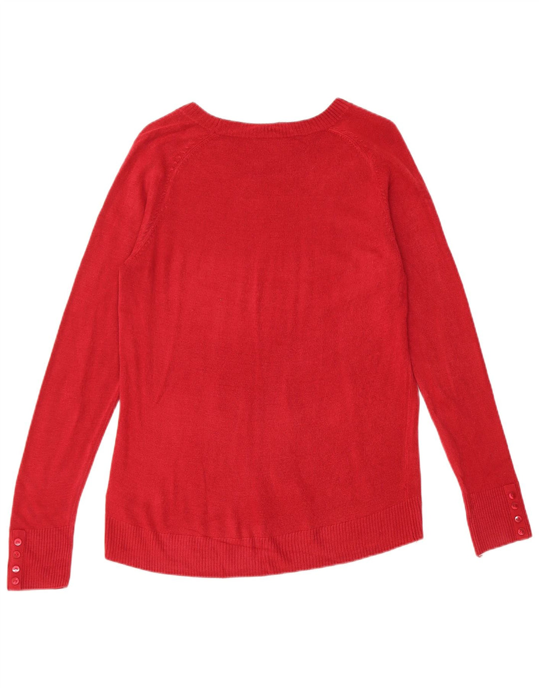 Marks & Spencer Damen-Pullover mit U-Boot-Ausschnitt, UK 14, Mittelrot, Acryl