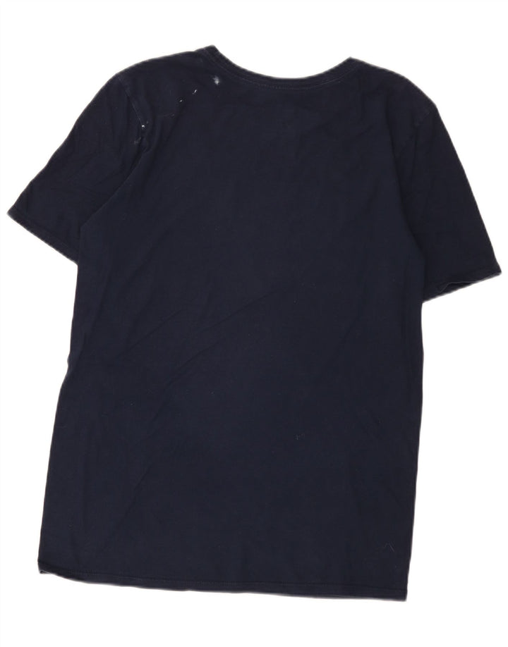 Nike Herren Athletic Cut T-Shirt Top Small Marineblau Baumwolle