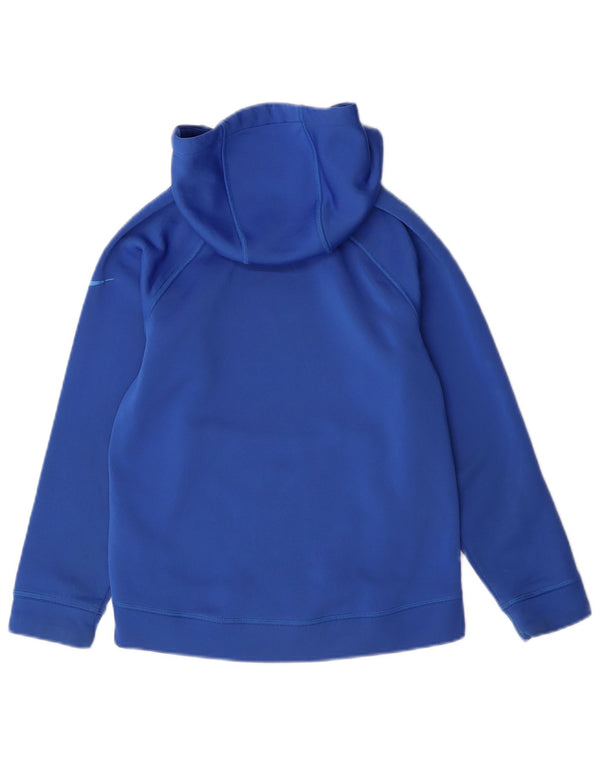 NIKE Dri Fit Graphic Kapuzenpullover für Jungen, 8–9 Jahre, Größe S, blau, Polyester