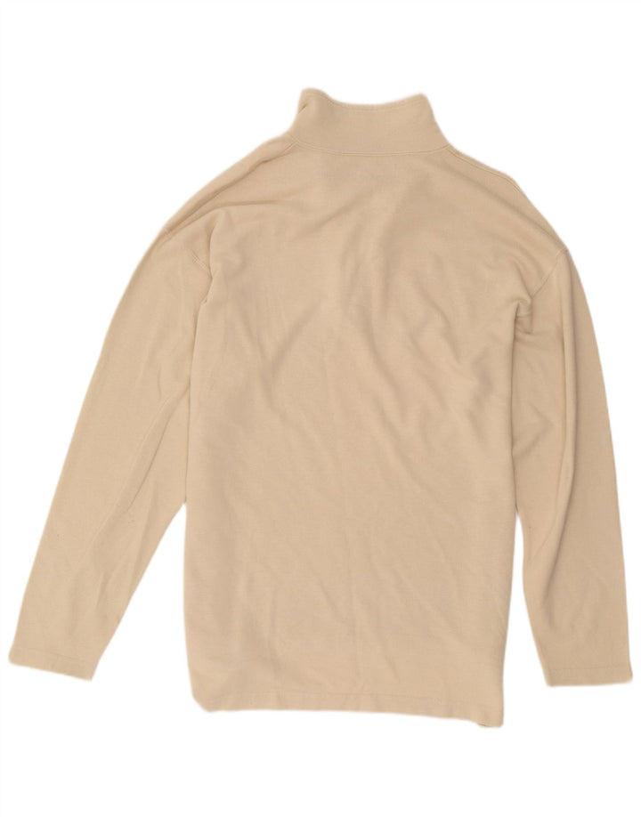 Lee Herren-Langarm-Poloshirt, groß, beige, Baumwolle