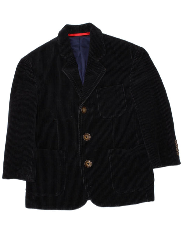 GANT Boys Corduroy 3 Button Blazer Jacket 3-4 Years XS Navy Blue