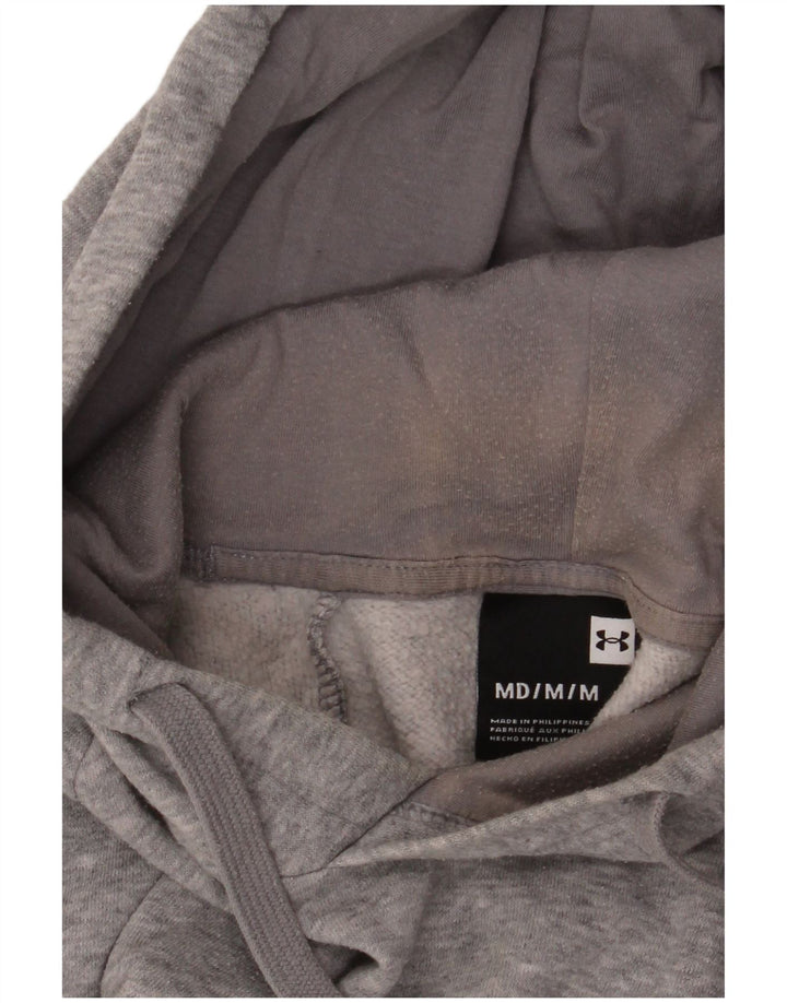 Under Armour Herren-Kapuzenpullover aus mittelgrau gefleckter Baumwolle