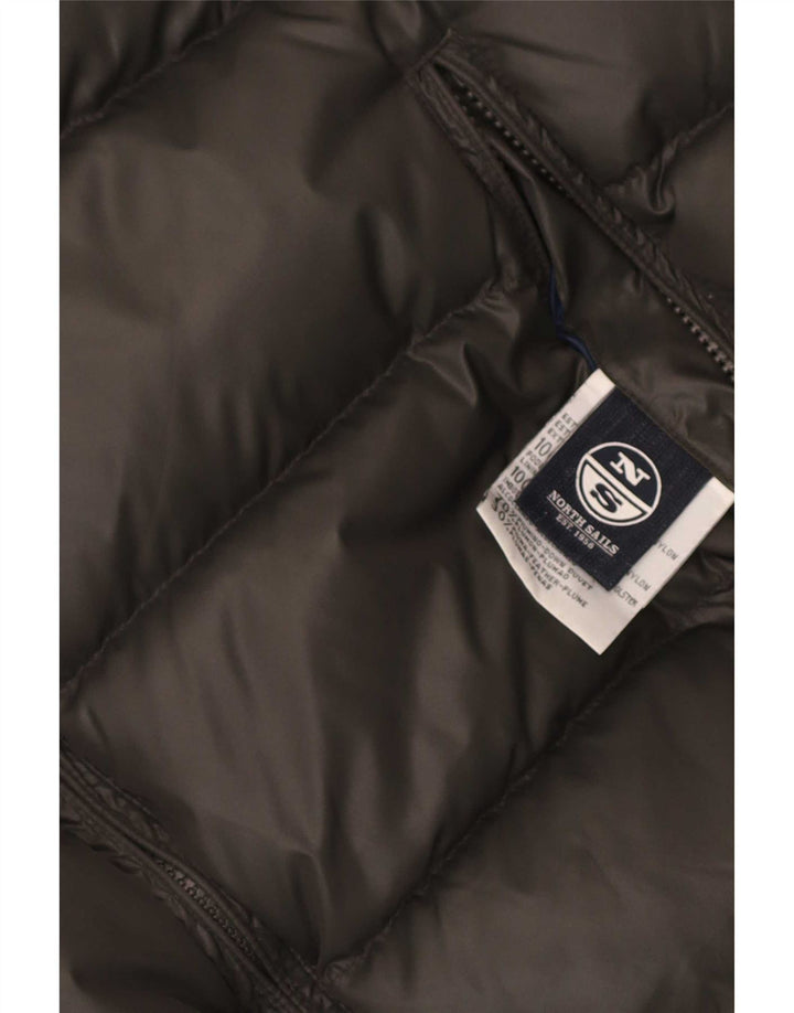 North Sails Herren Wattierte Wendeweste UK 42 XL Grau Polyamid
