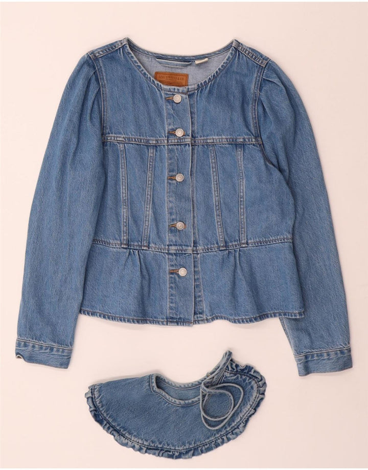 LEVI'S Girls Denim Jacket 11-12 Years Medium Blue