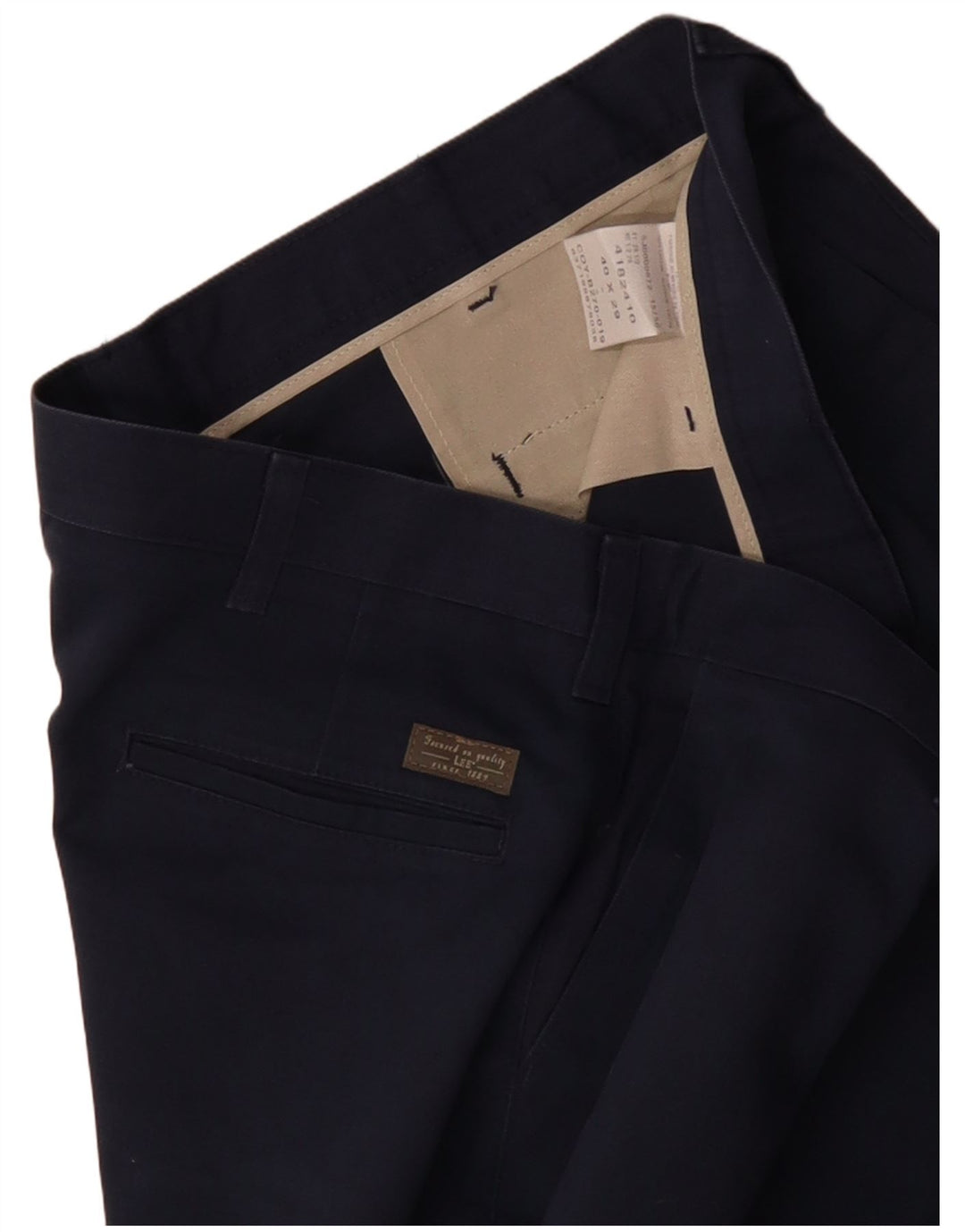 LEE gerade Chino-Hose für Herren, W40, L29, marineblaue Baumwolle