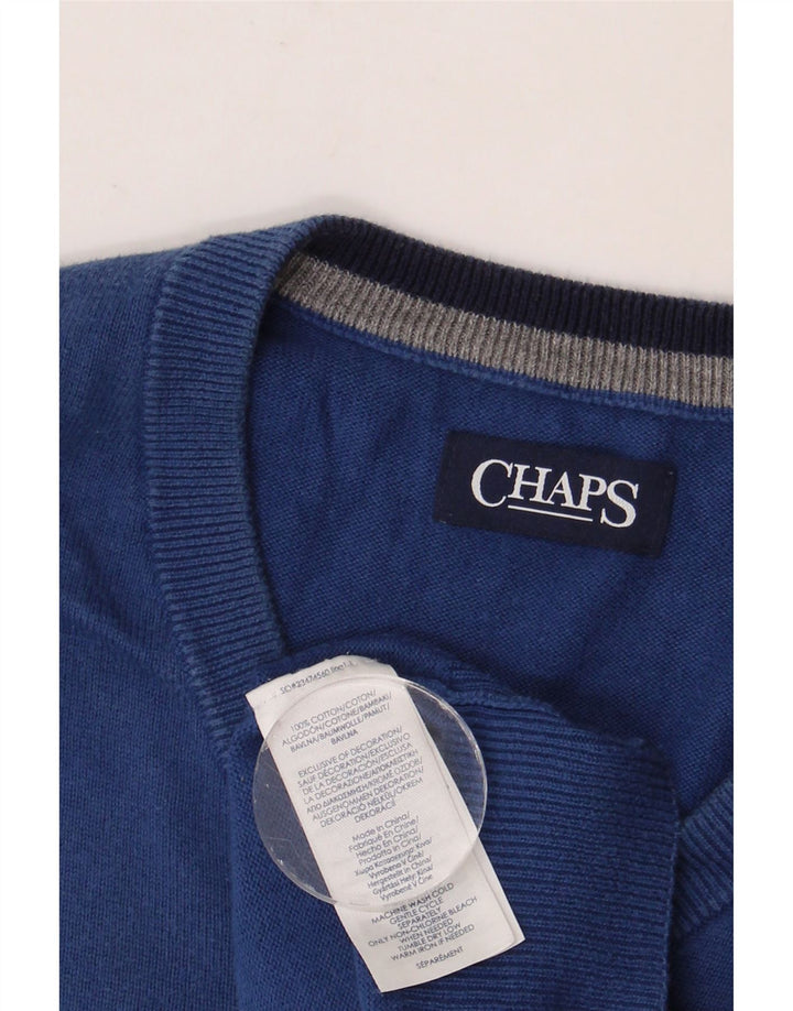 CHAPS Herren Weste Tank Top XL Blau Baumwolle