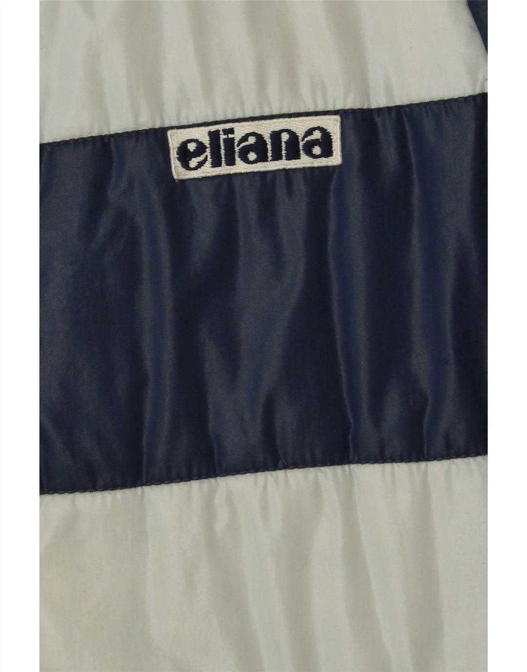 Eliana Herren Wattierte Jacke UK 40 Large Marineblau gestreift