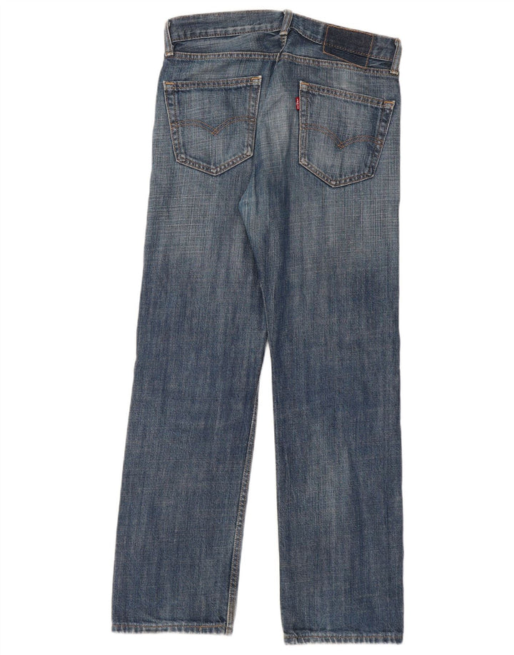 Levi's Damen Straight Jeans W30 L30 Marineblaue Baumwolle