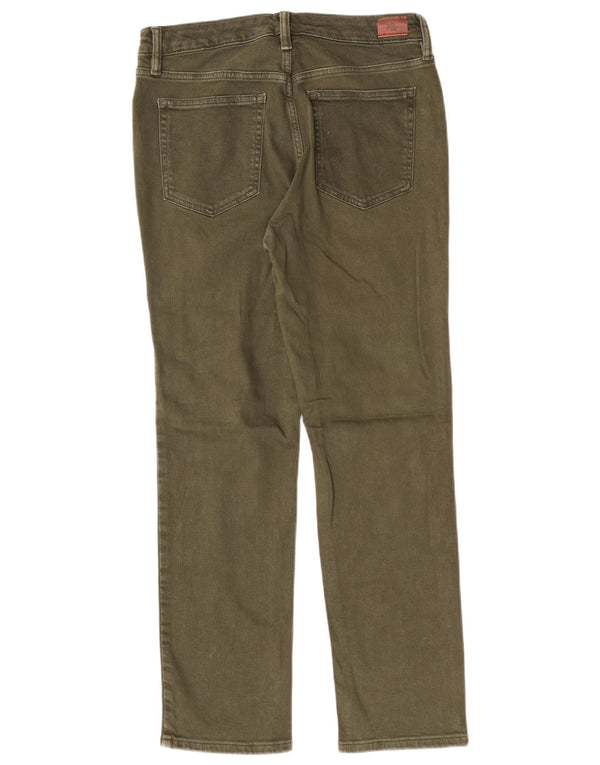 RALPH LAUREN Damen Straight Jeans US 6 Medium W28 L26 Khaki Baumwolle