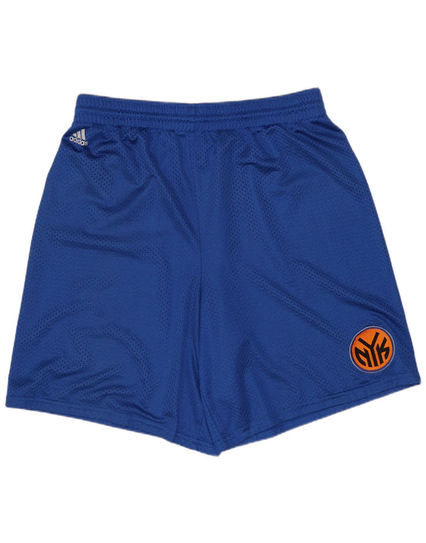 ADIDAS Herren New York Knicks Sportshorts, großes, blaues Polyester