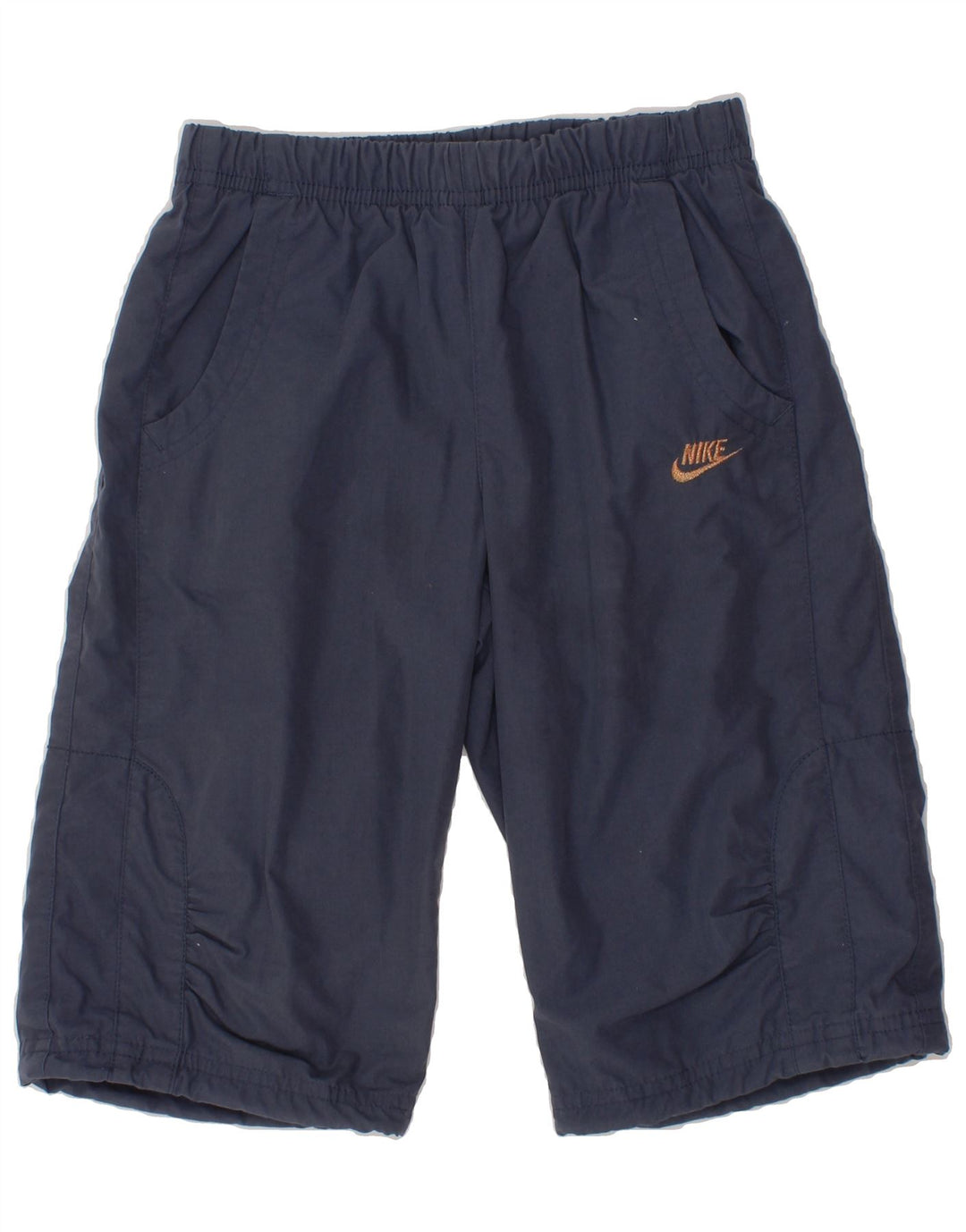NIKE Girls Sport Shorts 5-6 Years Medium  Navy Blue Polyester Vintage Nike and Second-Hand Nike from Messina Hembry 
