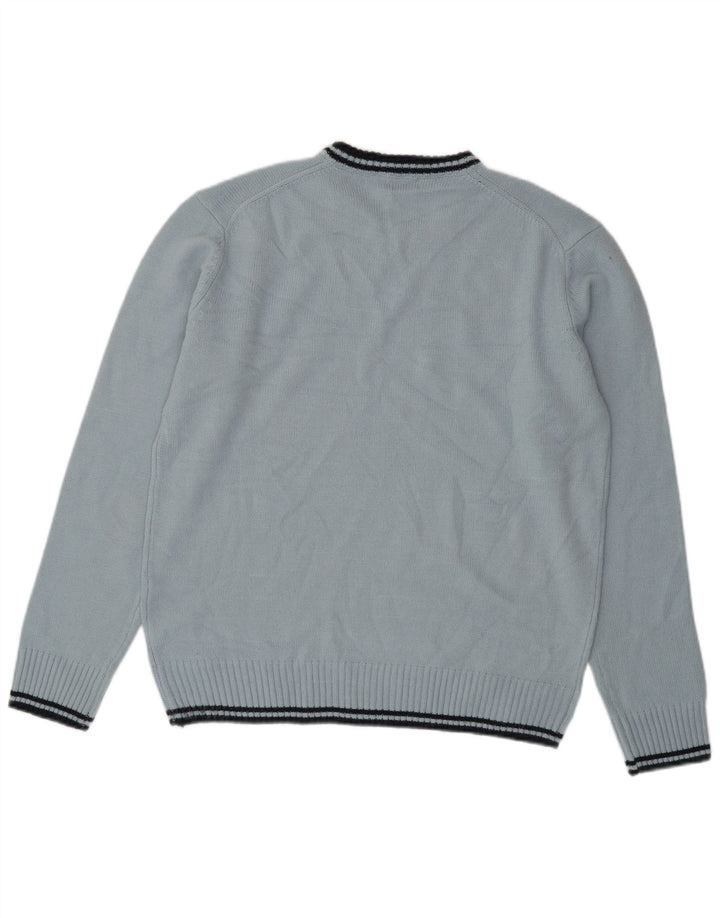 Invicta Herren-Pullover mit Rundhalsausschnitt, XL, blaues Acryl