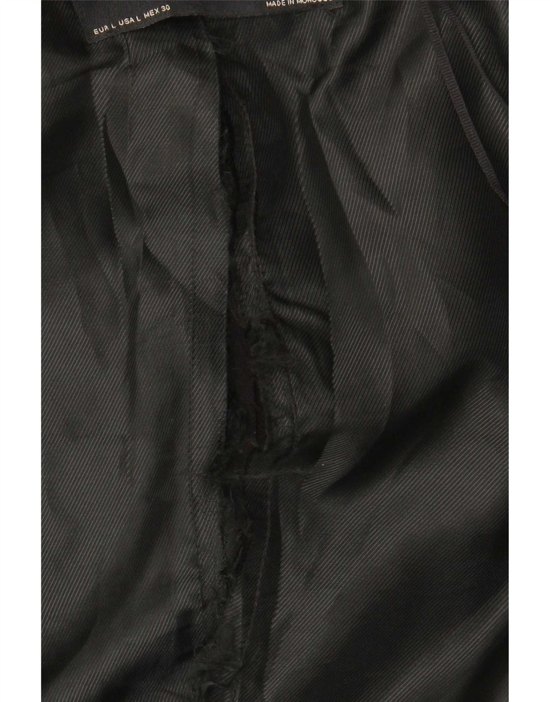 Zara Damen Longline Blazer Jacke UK 16 Large Schwarz Polyester