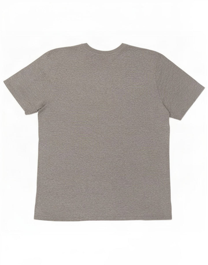 Nike Herren-T-Shirt mit athletischem Schnitt, groß, grau gefleckte Baumwolle