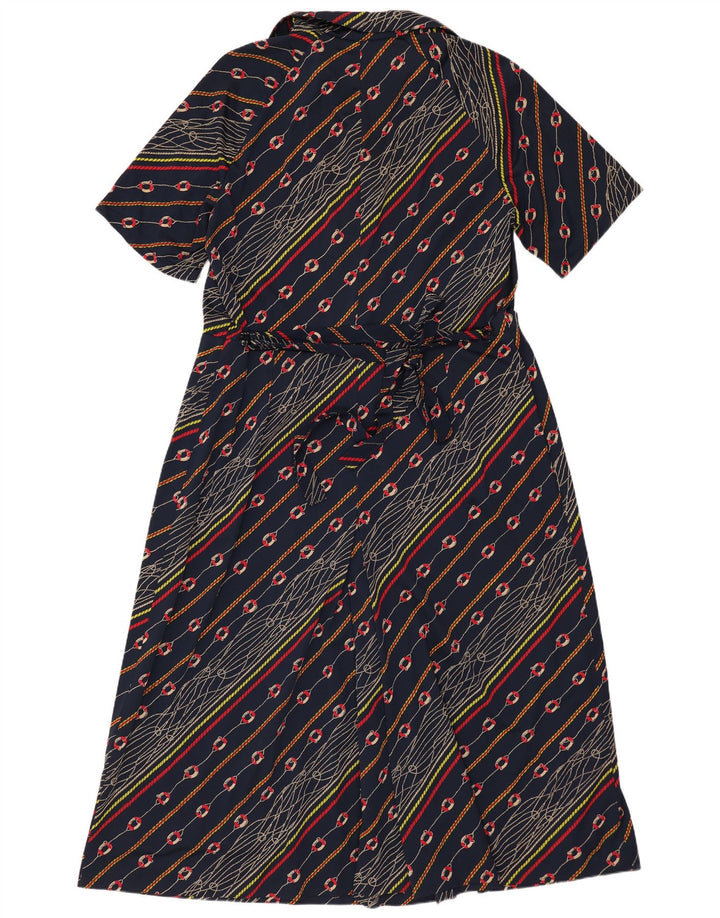 Persona Damen-Kleid in Übergröße, A-Linie, Größe 27, XL, Marineblau, Polyamid